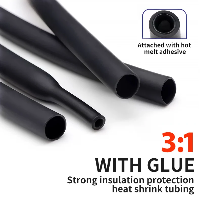 Shrink Wrap Pvc - Tubo termorretráctil de 100 metros/10M 4,8/6,4/7,9/9,5/12,7/15,4mm