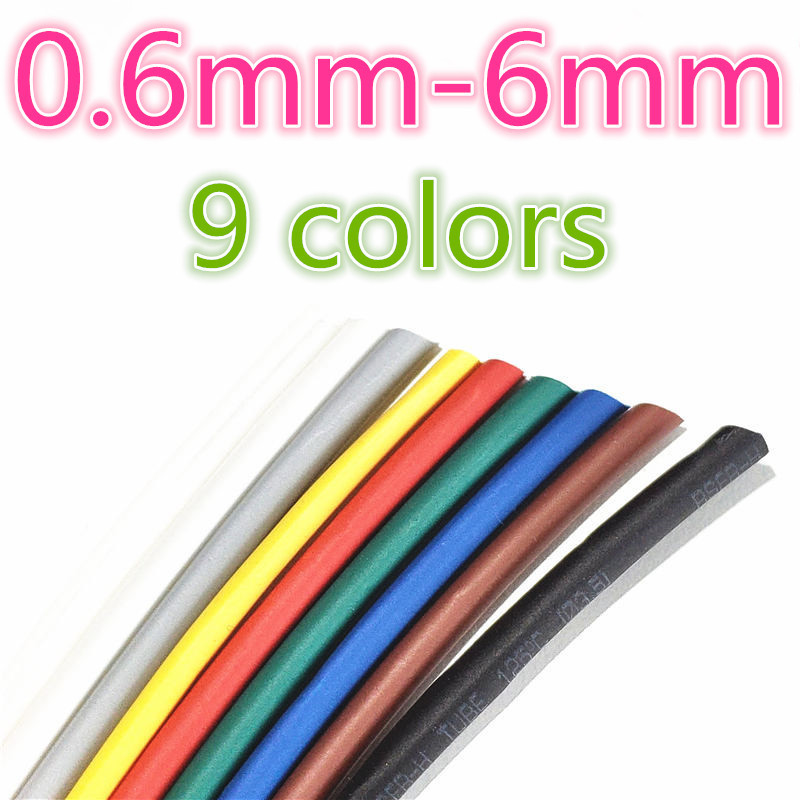 Shrink Wrap Pvc - 1/3/5 metros 2:1 9 colores 0,6mm