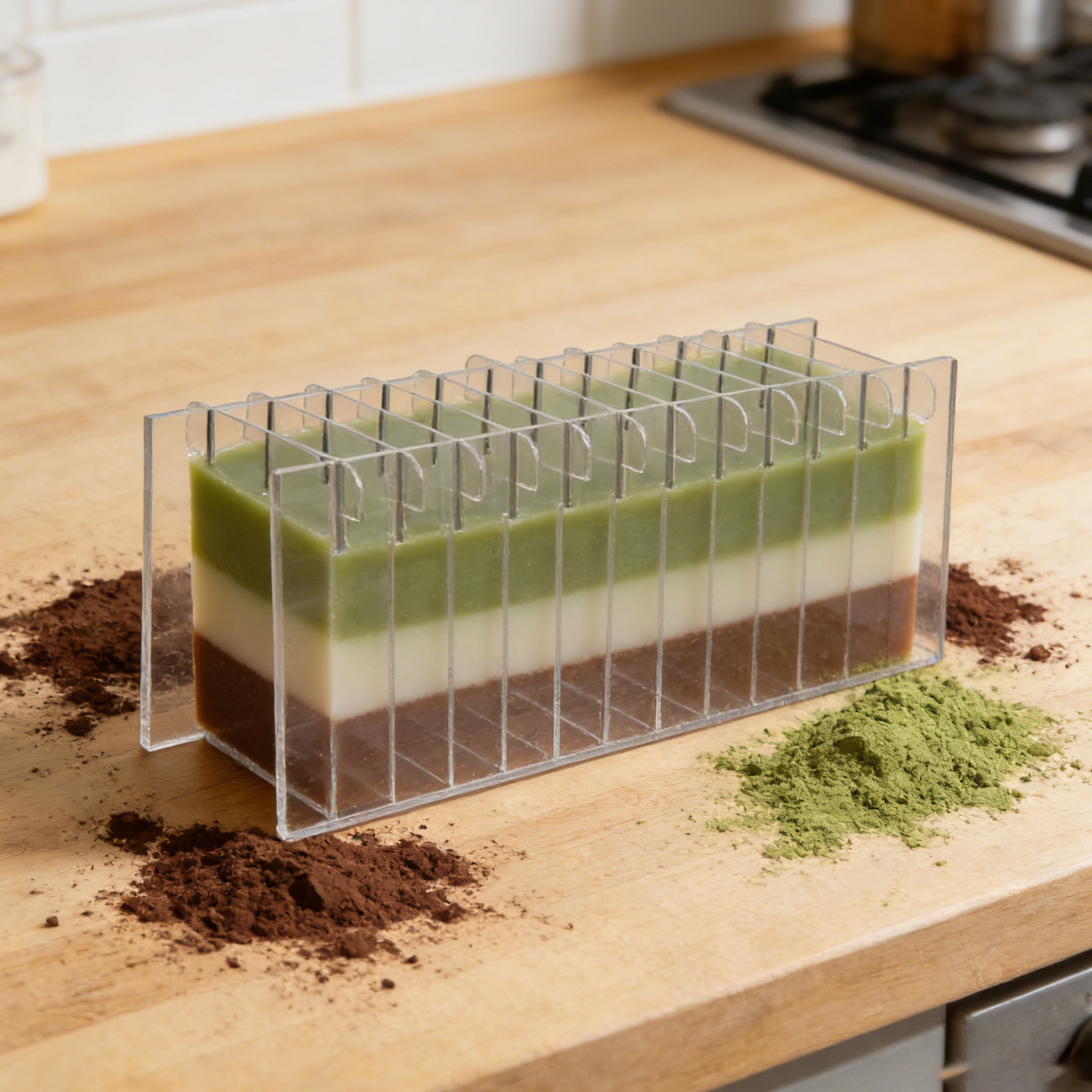 Tablero divisor de jabón acríl - Soap Making Process reseña y precio