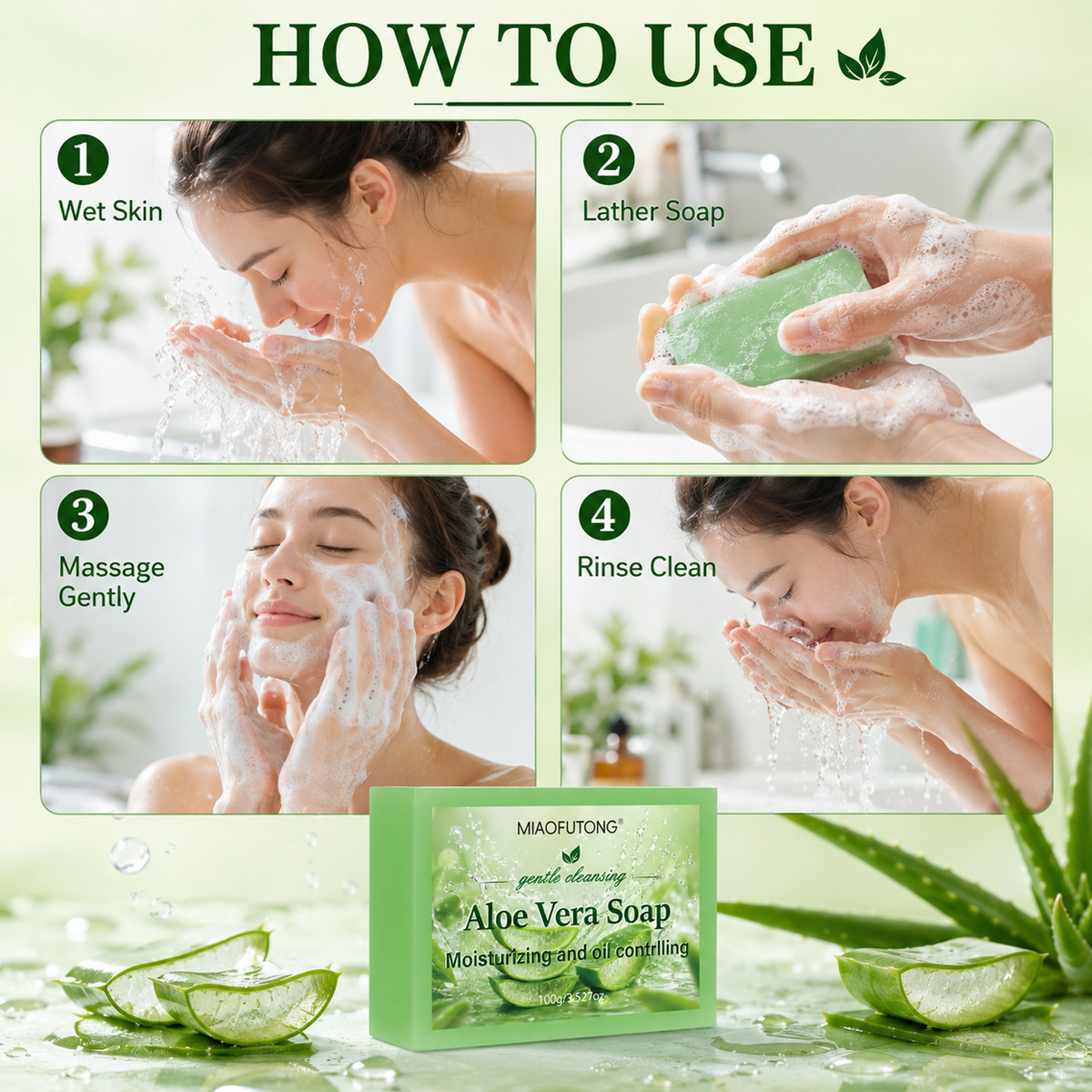 Jabón artesanal 4 en 1 de aloe - Soap Making Oils reseña y precio