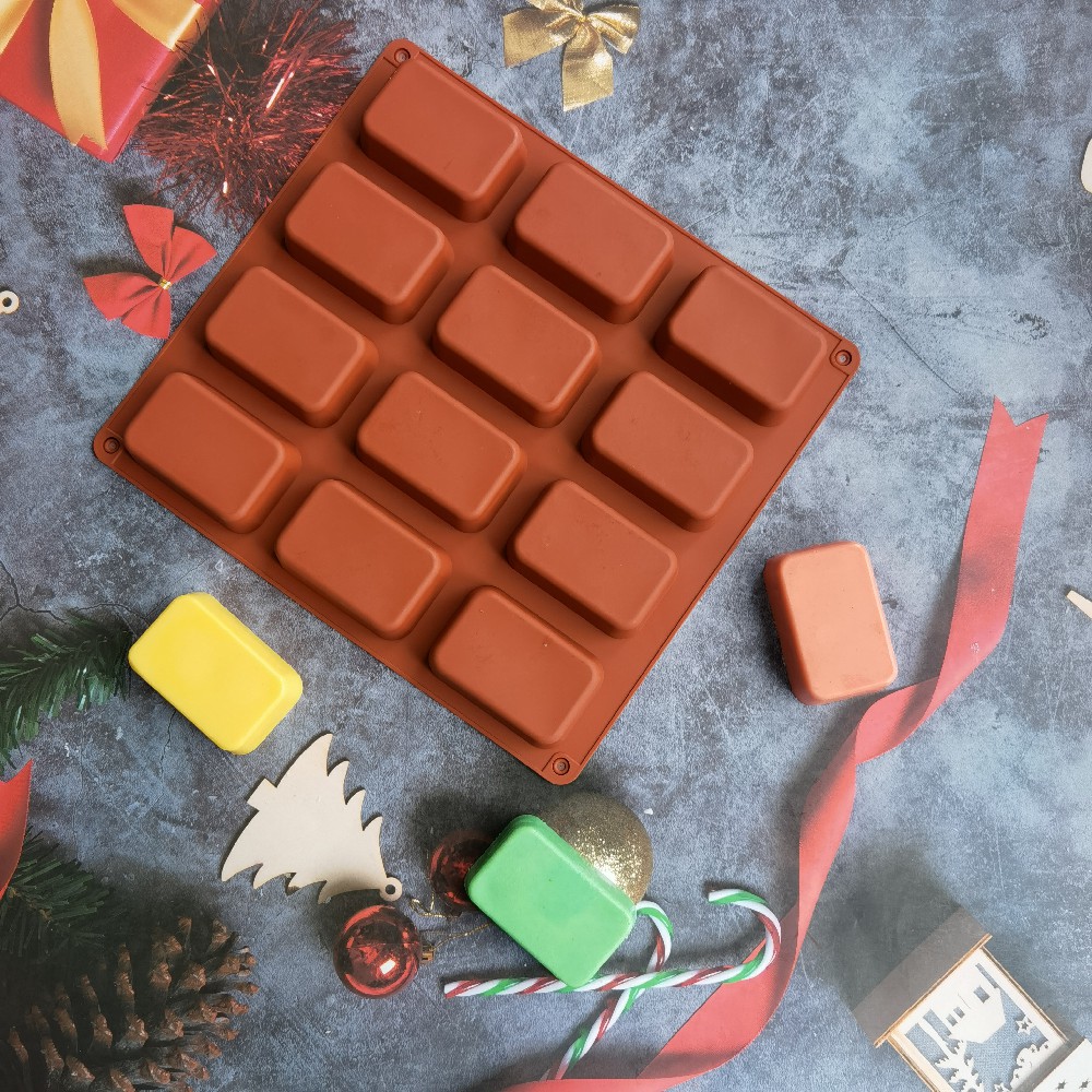 Molde cuadrado de silicona par - Soap Making Business reseña y precio
